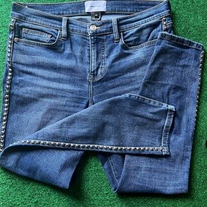 Current/Elliott The Caballo Stiletto Studded Skinny Jeans